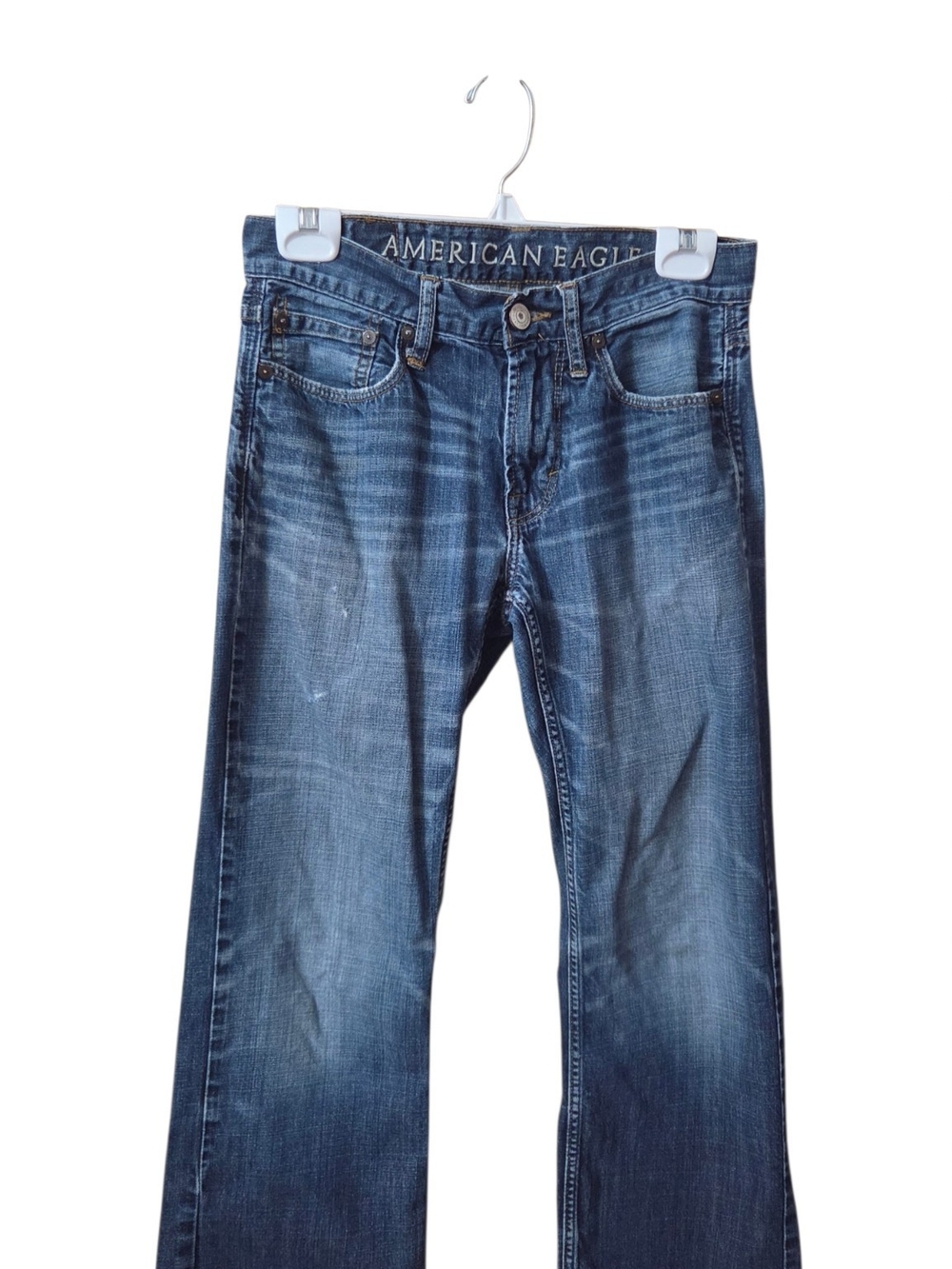 American Eagle Outfitters Men's Dark Blue Bootcut Jeans 28×30